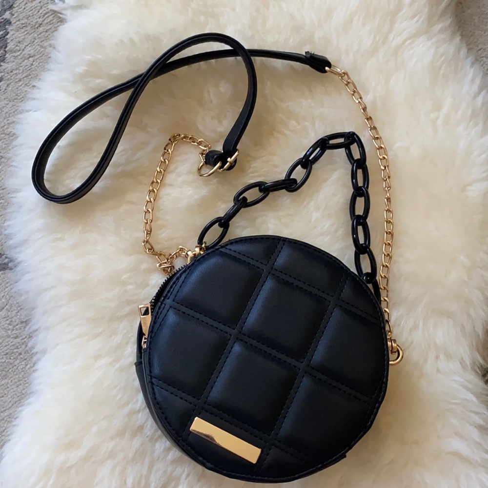 Black Rounded Handbag